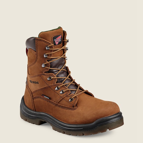 Botas de Trabajo Red Wing Hombre Marrom - King Toe® - 8-Inch Waterproof Soft Toe - 640-WKLMAB